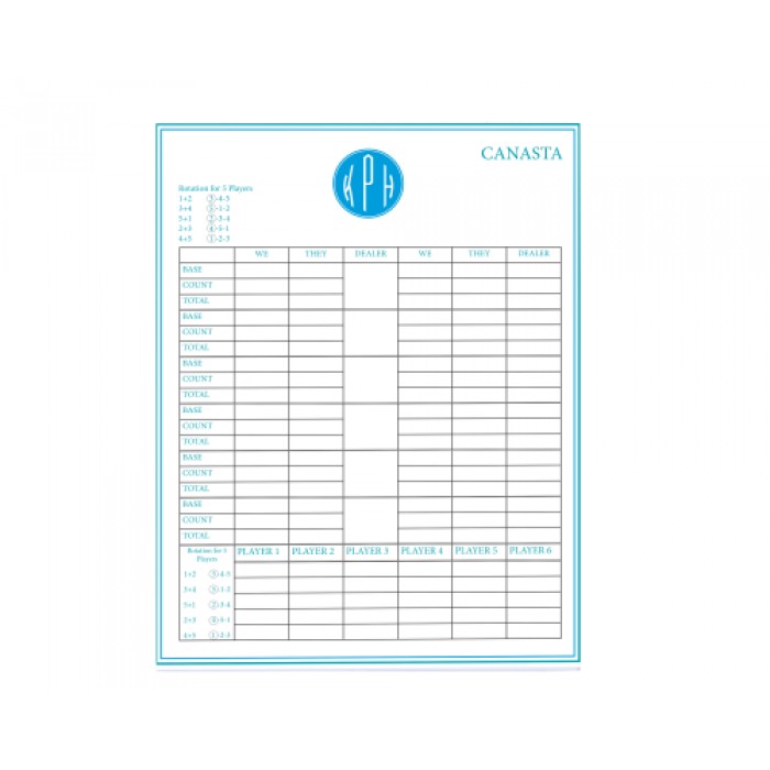 canasta pads