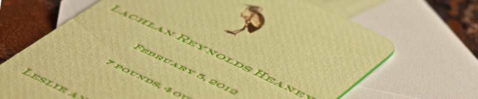 engraved baby announcements
