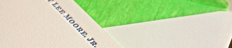 Engraved Custom Stationery