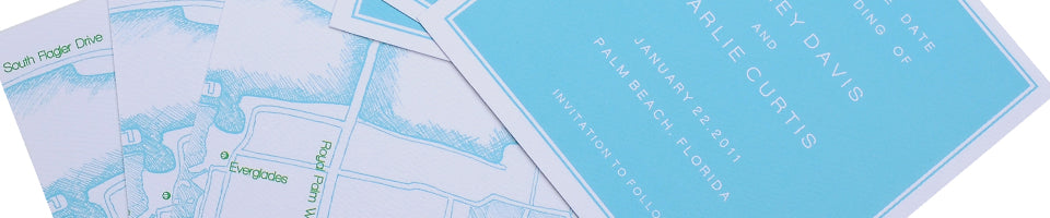 flat print save the dates