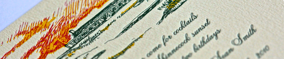 letterpress cocktail & dinner parties