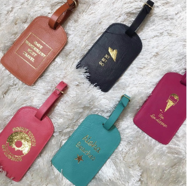 luggage tags and travel accessories