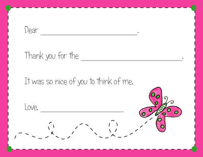 personalized thank you notes
