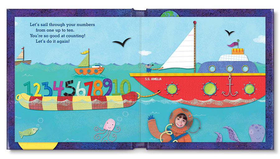 Personalized 1-2-3 Blast Off with Me! Board Book