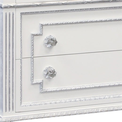 AFK marcheline chest metallic silver and white