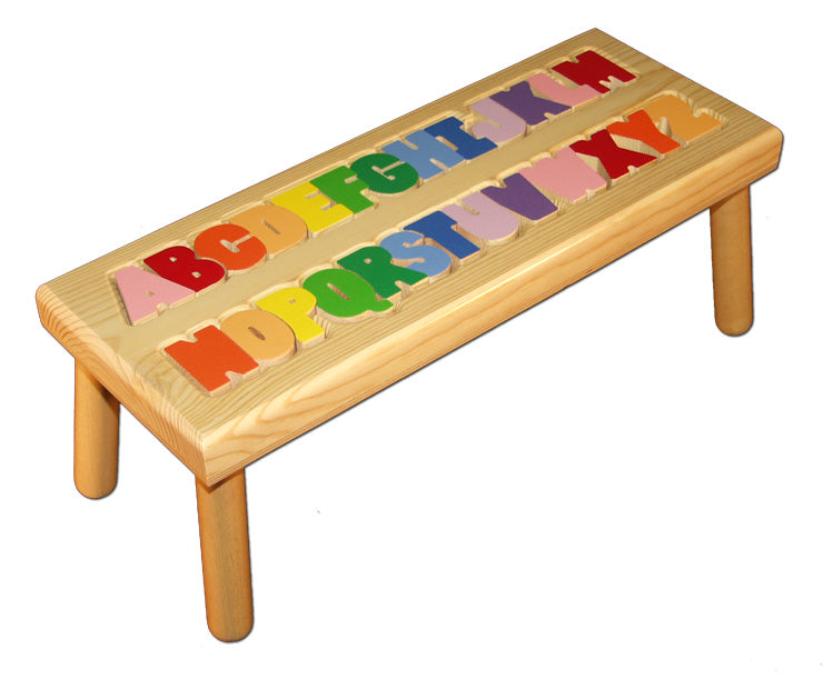 alphabet puzzle stool