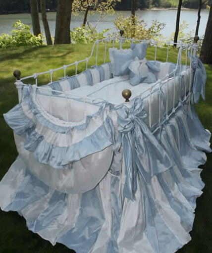 amboise crib bedding by lulla smith (custom colors available) (contact us for pricing)