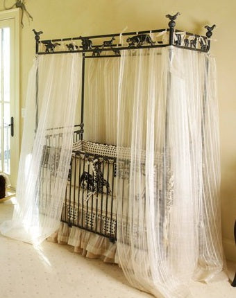 animal cracker canopy crib 40226
