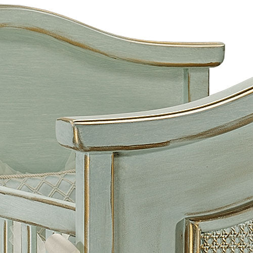 art for kids bonne nuit cherubini crib (versailles blue)