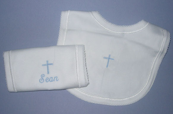 baby christening blanket