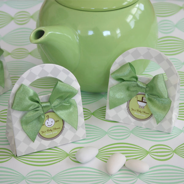 baby shower round favor labels and tags 1.4"