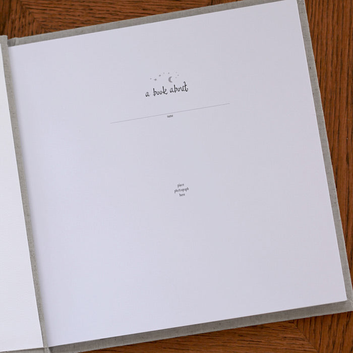 baby's first book - natural linen by rag & bone bindery