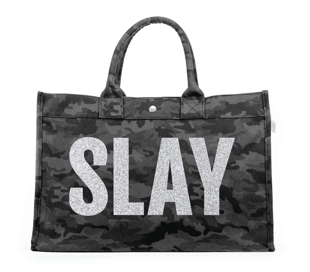 black camo tote