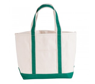 boat tote - emerald green