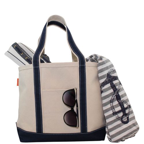 boat tote - navy