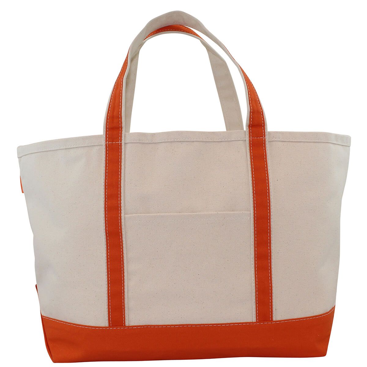 boat tote - orange
