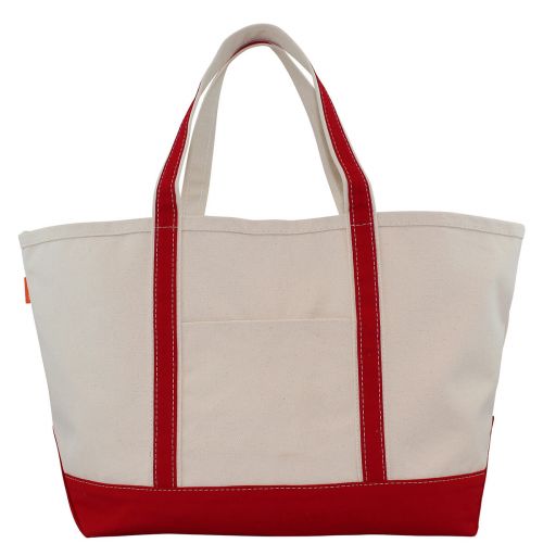 boat tote - red