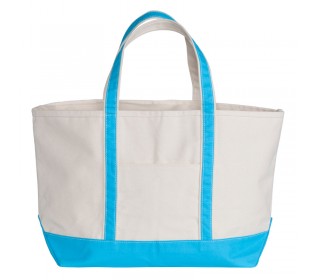 boat tote - turquoise