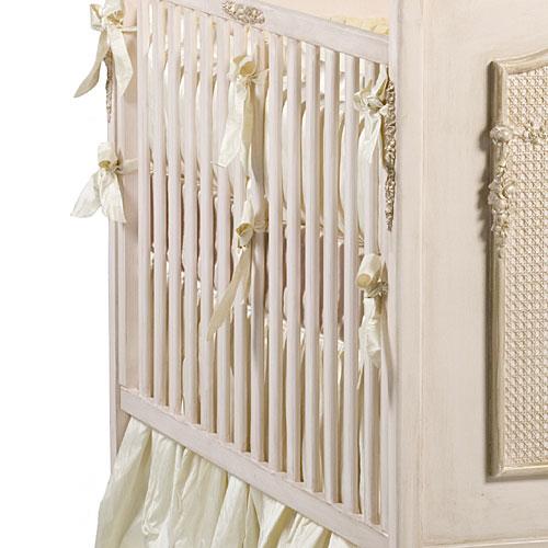 bonne nuit cherubini crib by art for kids (versailles pink)