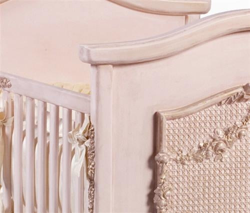 bonne nuit cherubini crib by art for kids (versailles pink)