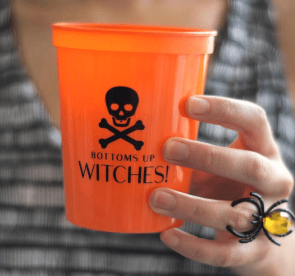 bottoms up witches party cups - D40