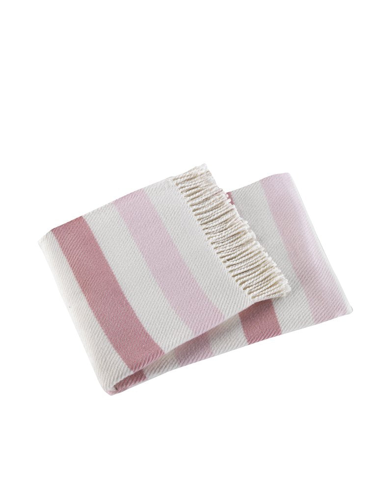 candy stripe fringed throw blanket (several colors available)
