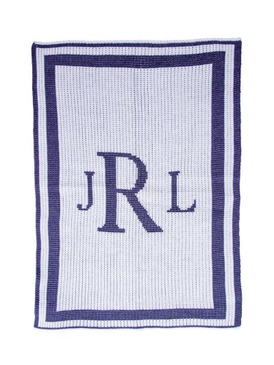 classic personalized baby blanket with monogram