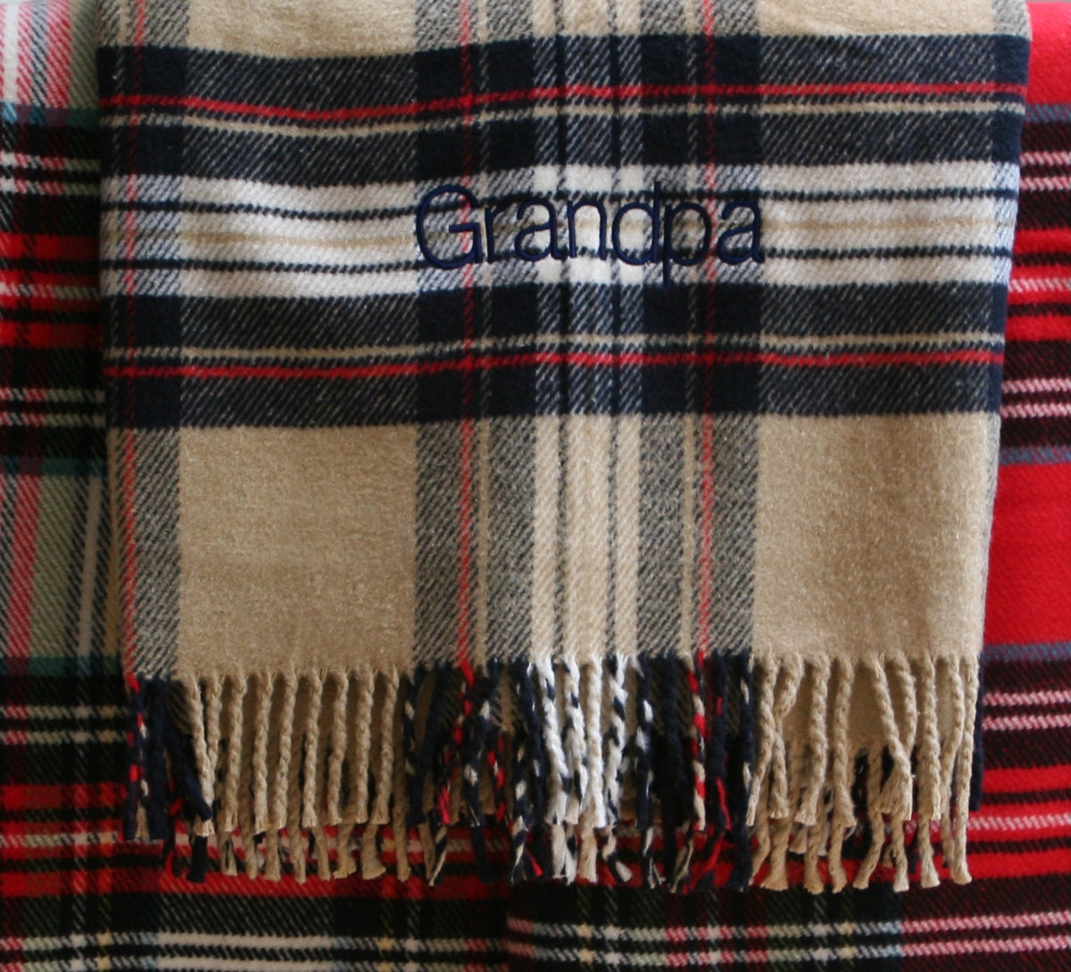 classic tartan plaid throw