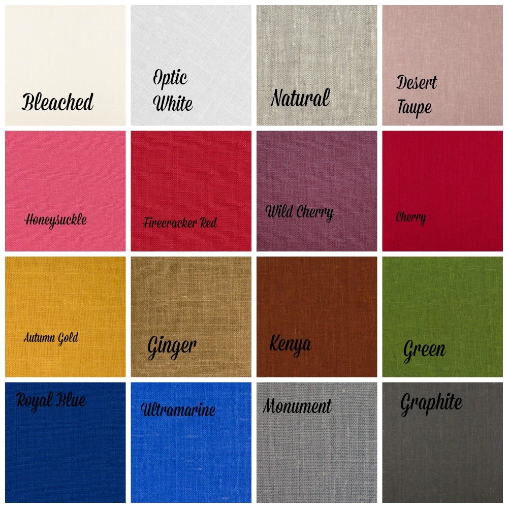 Color Block Monogram Linen Pillow