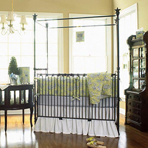 corsican iron canopy crib - stars 40568