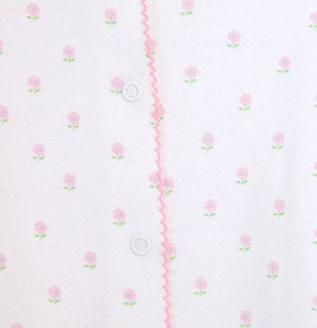 cotton footie set - flowers
