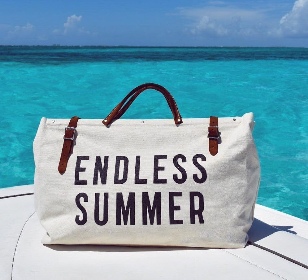 custom text weekender tote- YOUR Design