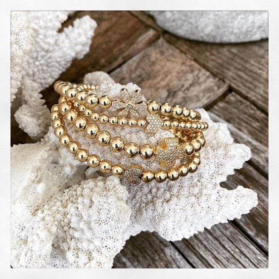 pave diamond heart bracelet