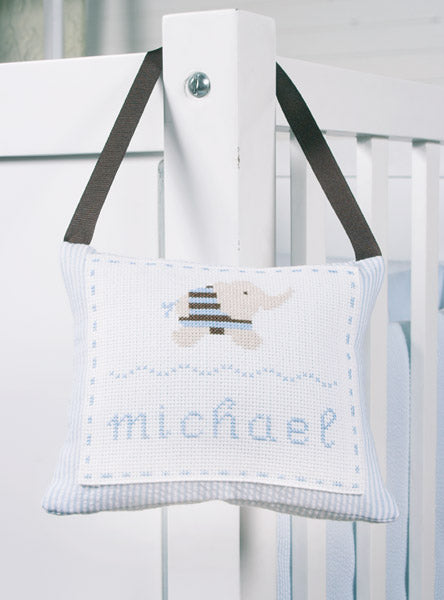 embroidered door pillow
