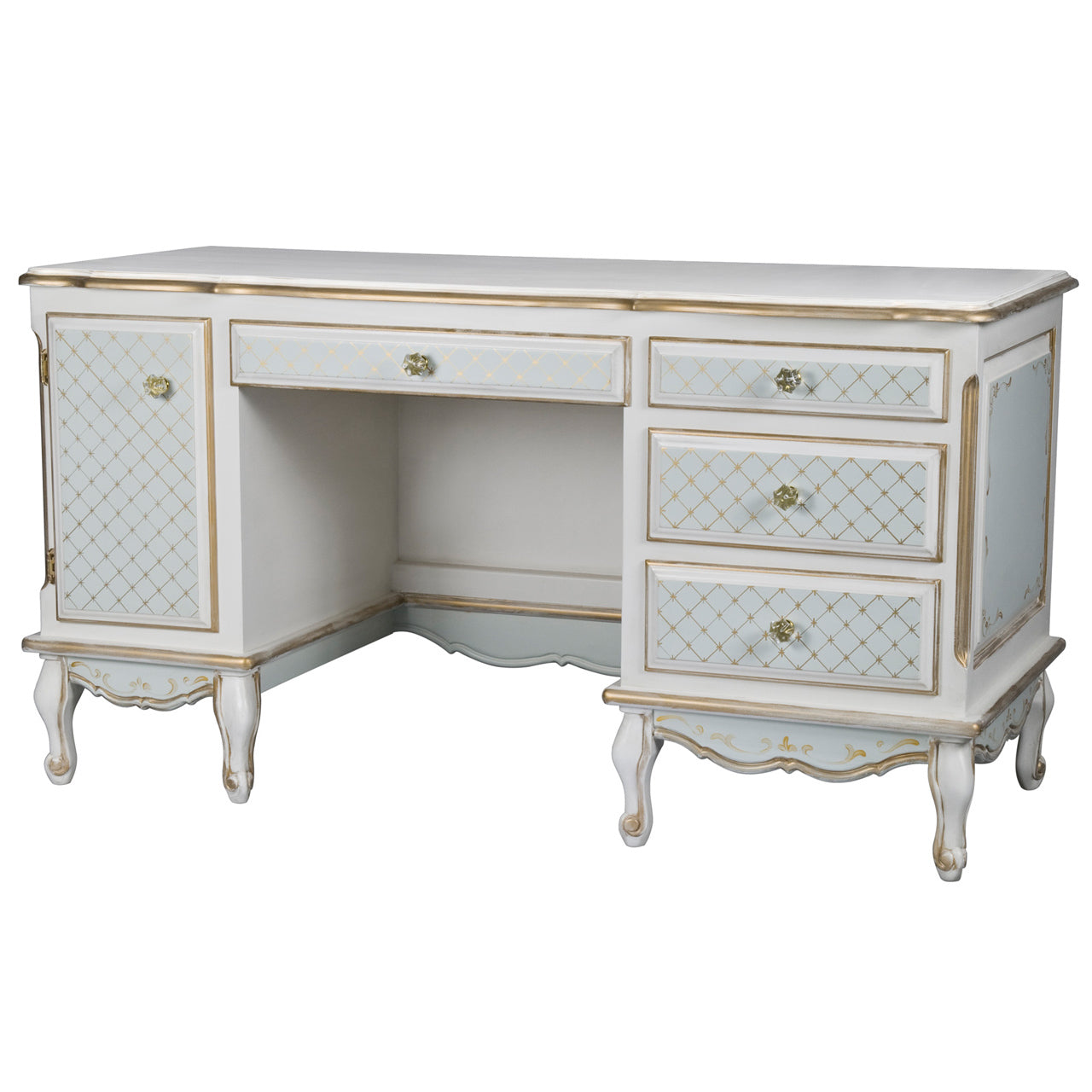 french computer desk/with optional hutch