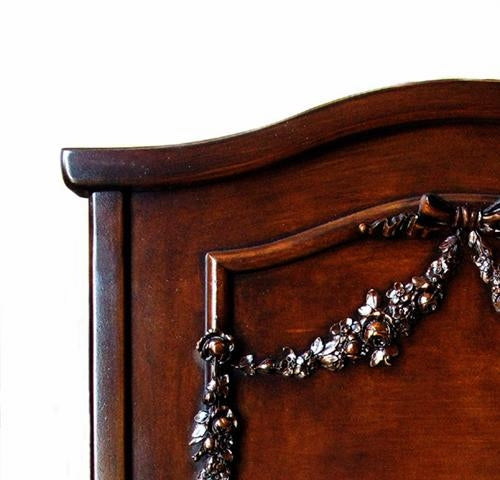 french panel crib antique (french walnut)