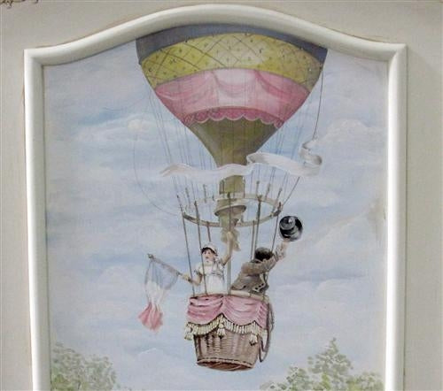 french panel crib (hot air balloon)
