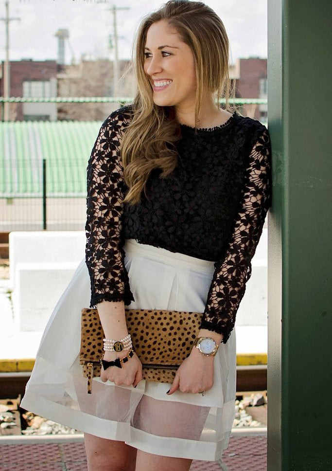 leopard printed foldover clutch
