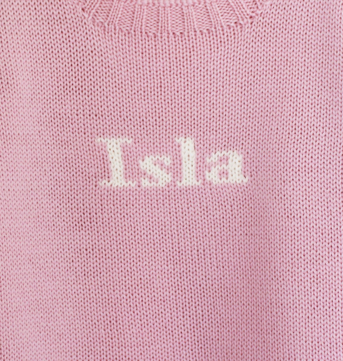 girl's personalized name sweater