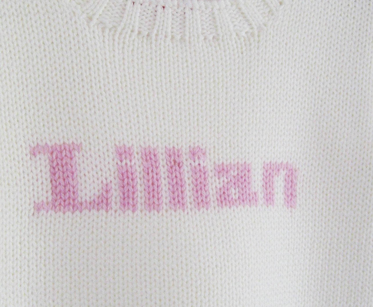 girl's personalized name sweater