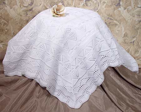 girls organza christening gown with lace & pin tucking