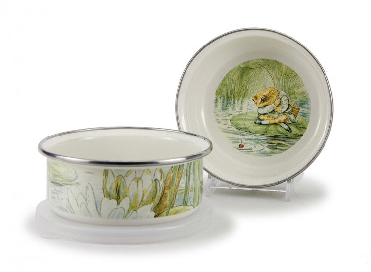 golden rabbit jeremy fisher dish set