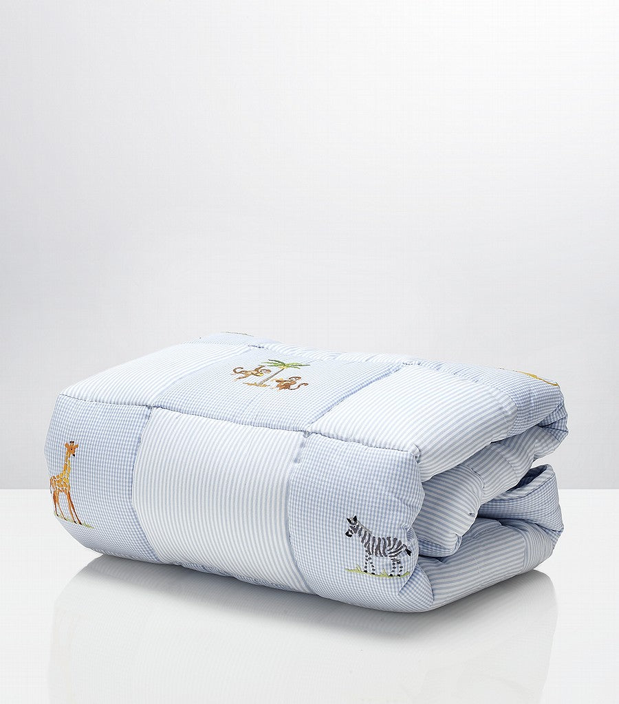 gordonsbury on safari crib quilt - Blue