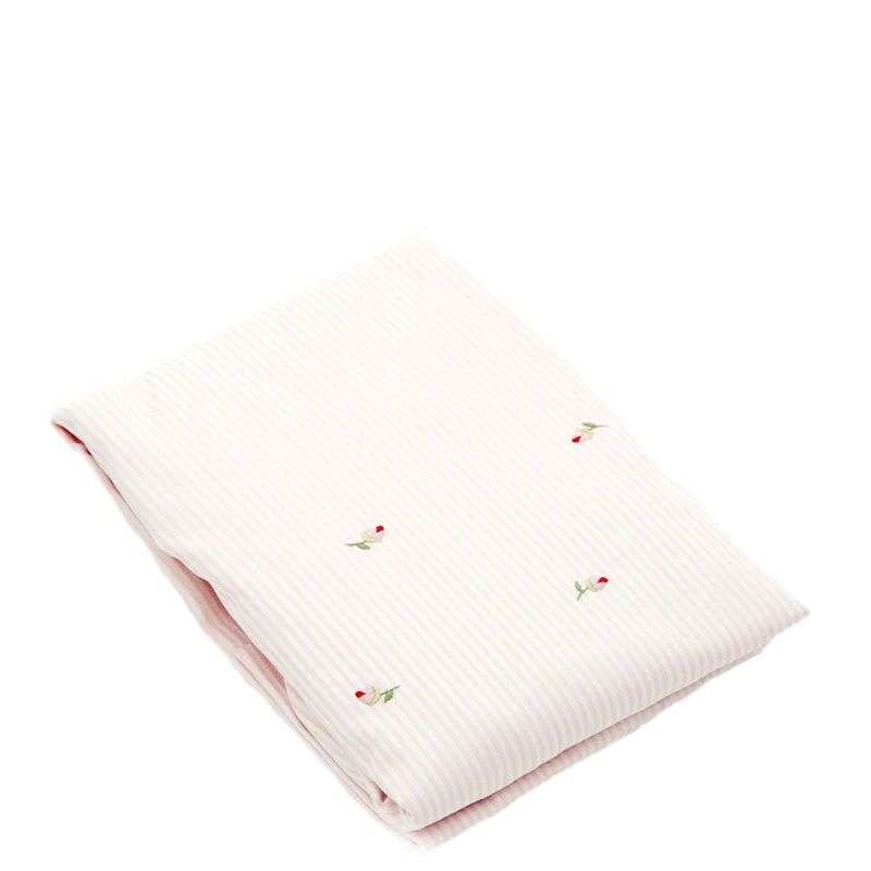 gordonsbury rosebuds embroidered crib sheet