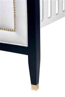 gramercy upholstered panel crib