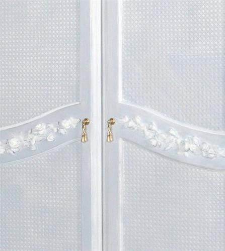 grand armoire - moulding & caning (blue/white)