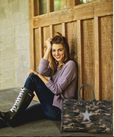 lux EW green camo tote