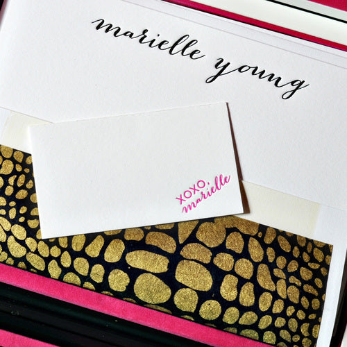 haute papier fuchsia stationery wardrobe