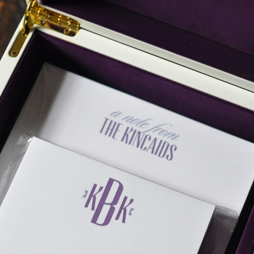 haute papier purple stationery wardrobe