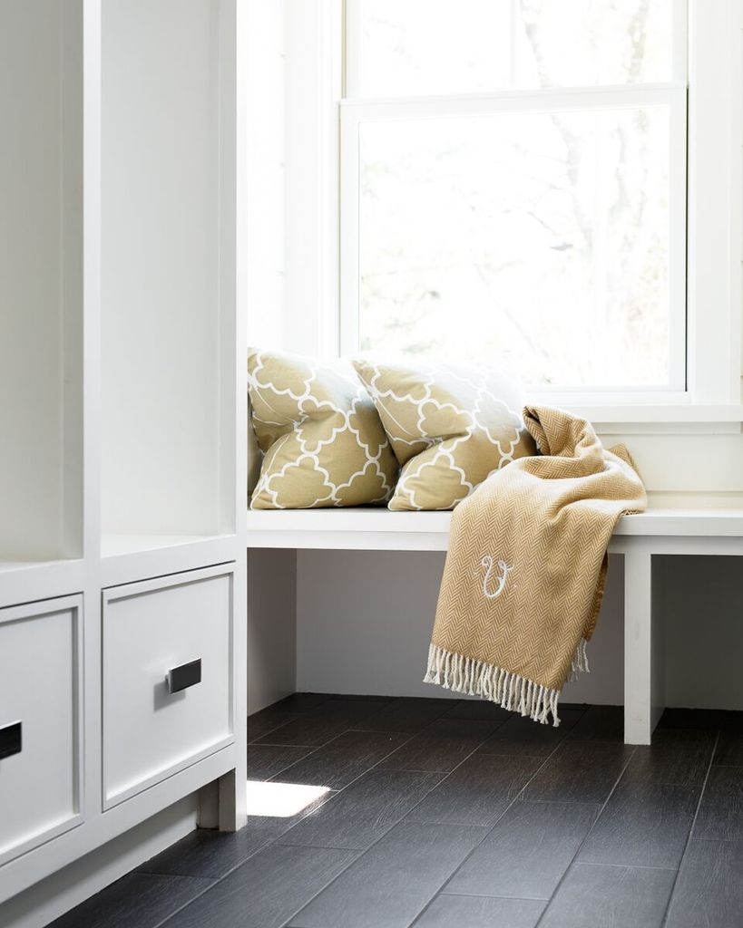 herringbone fringed throw (several colors available)